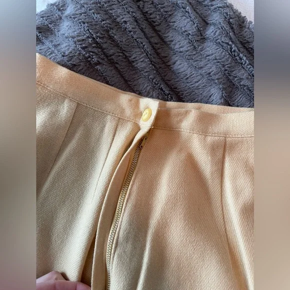 Elegant Tan Midi Skirt
